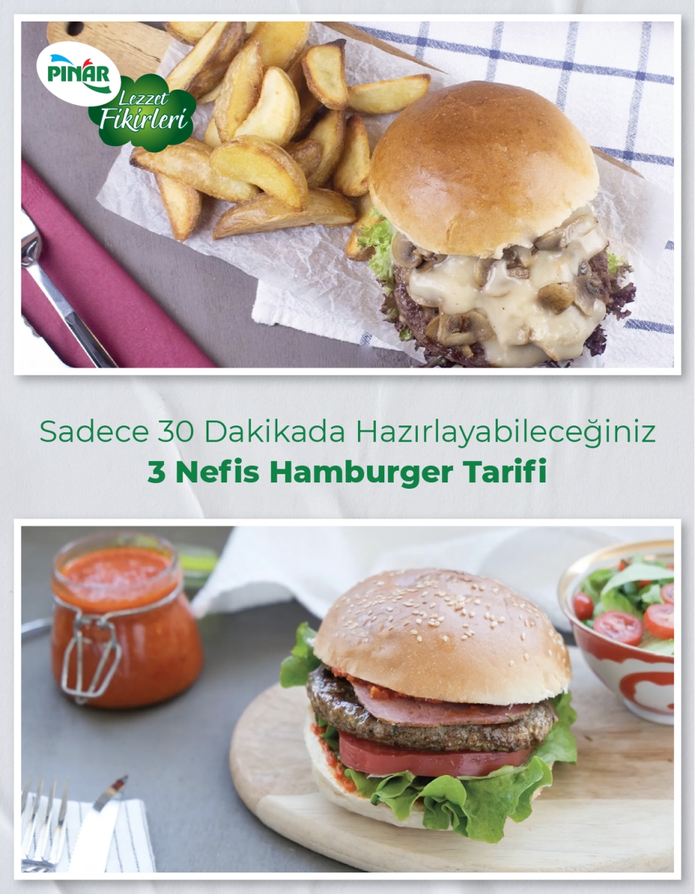 Sadece 30 Dakikada Hazırlayabileceğiniz Üç Nefis Hamburger Tarifi