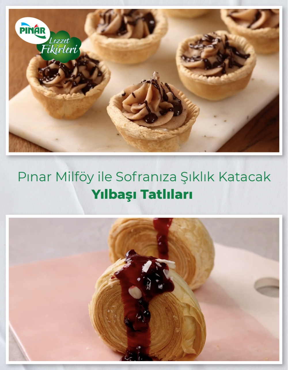 Pınar Milföy ile Sofranıza Şıklık Katacak Yılbaşı Tatlıları