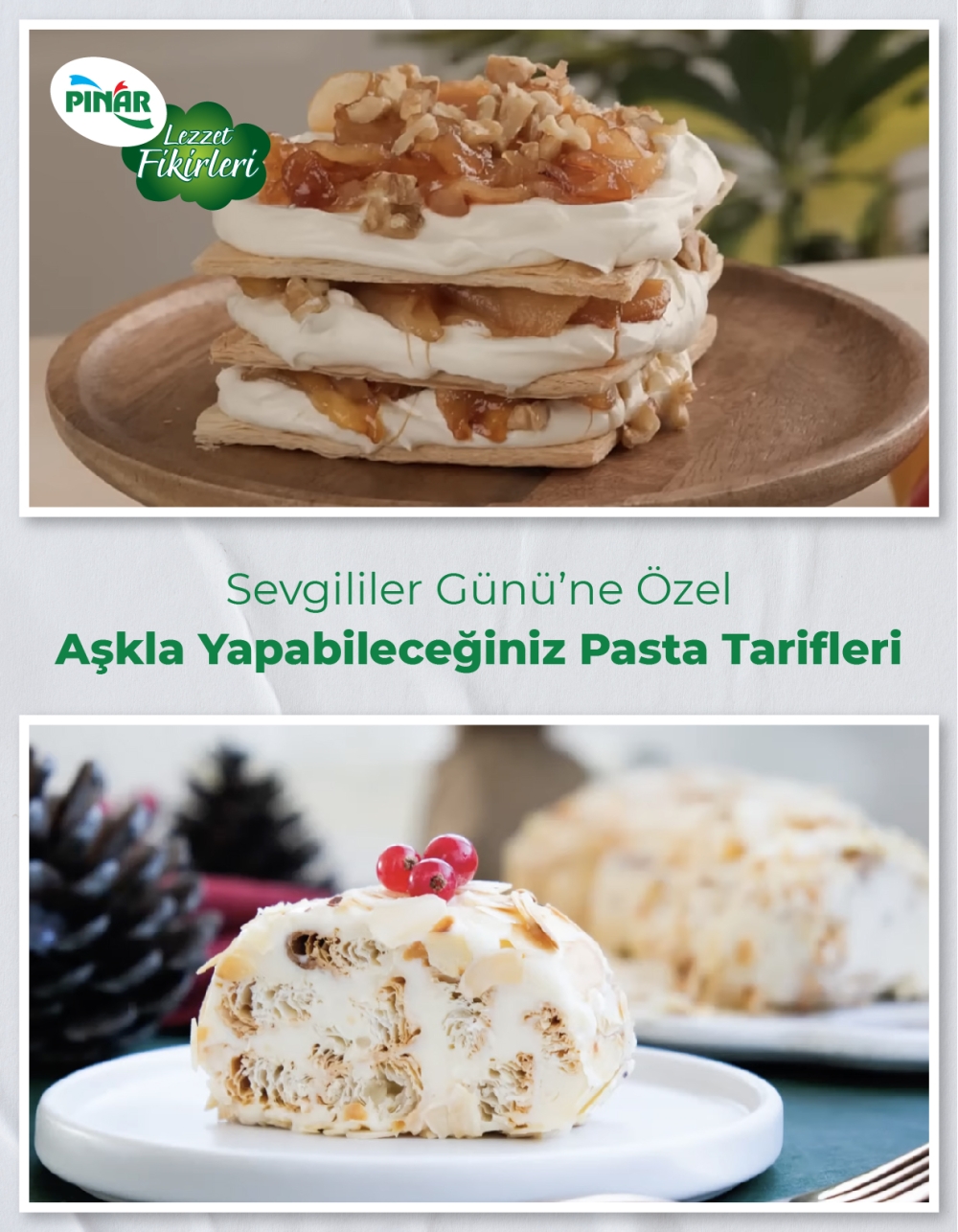 Lezzet Bilgileri Sevgililer Günü’ne Özel Aşkla Yapabileceğiniz Pasta Tarifleri