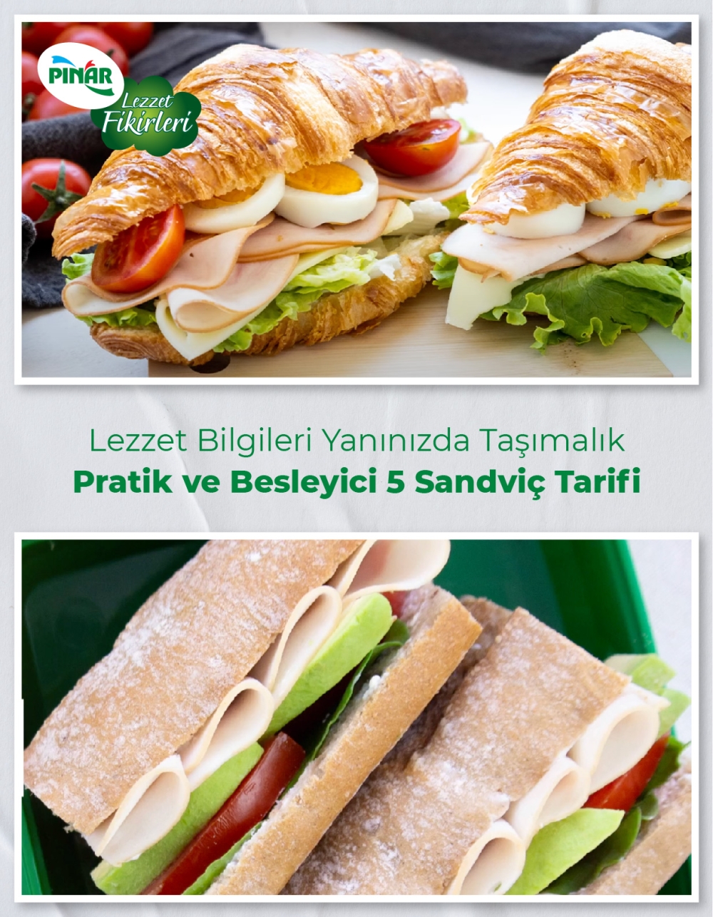 Lezzet Bilgileri Yanınızda Taşımalık Pratik ve Besleyici 5 Sandviç Tarifi