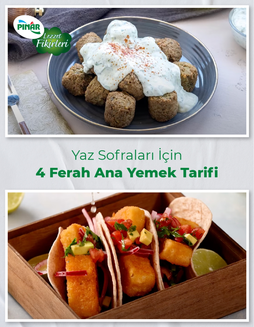 Lezzet Bilgileri Yaz Sofraları İçin 4 Ferah Ana Yemek Tarifi