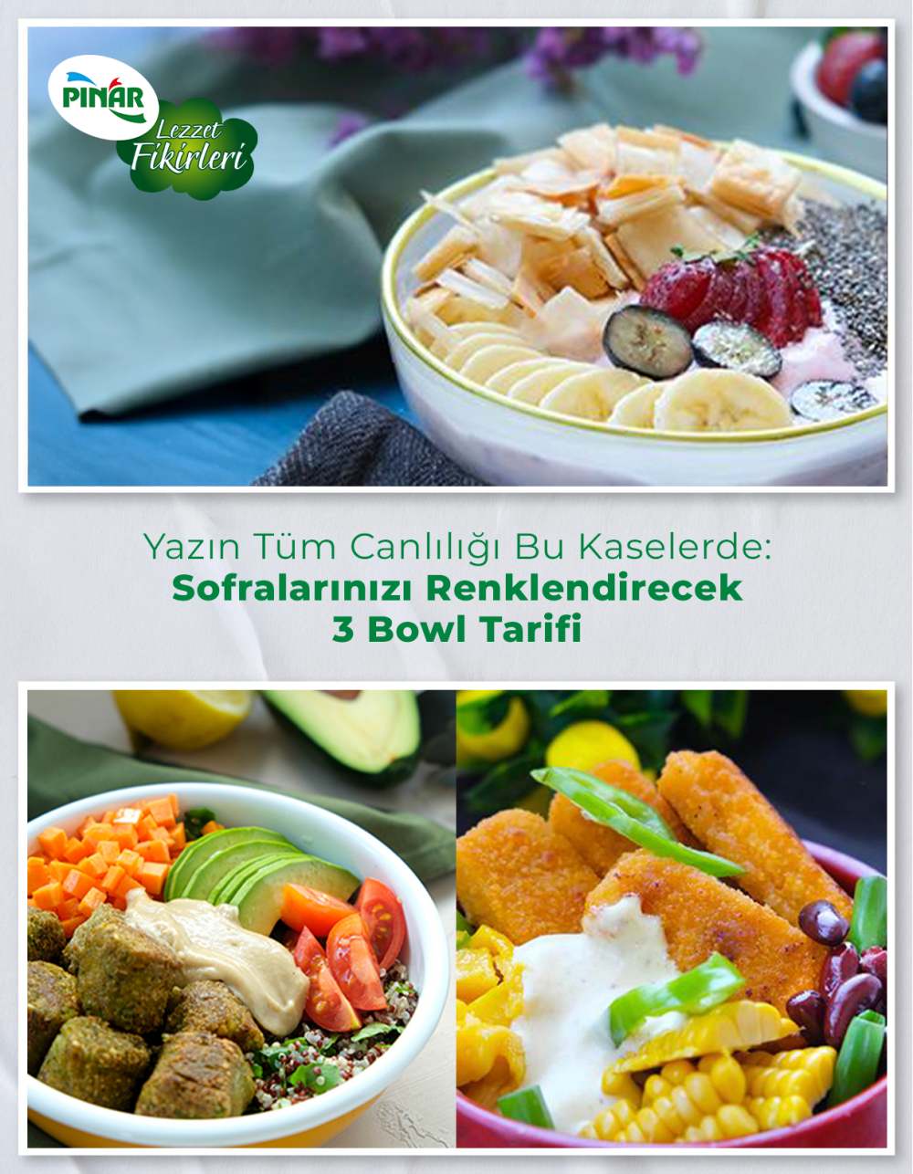 Yazın Tüm Canlılığı Bu Kaselerde: Sofralarınızı Renklendirecek 3 Bowl Tarifi