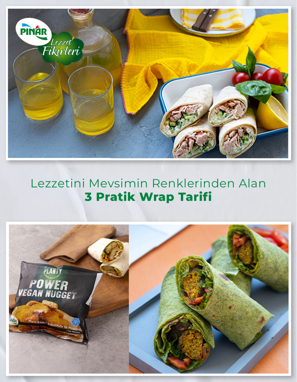 Lezzetini Mevsimin Renklerinden Alan 3 Pratik Wrap Tarifi