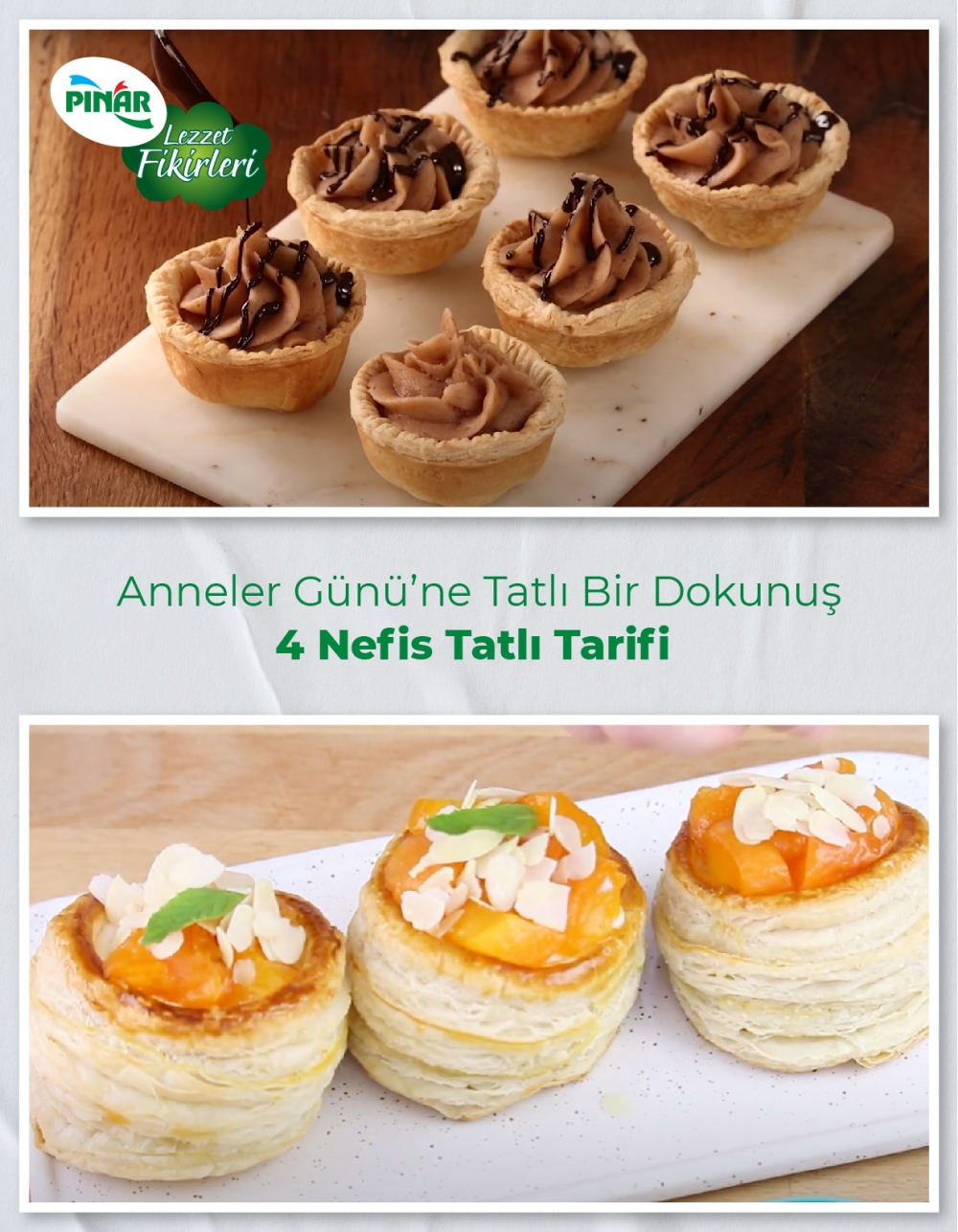 Lezzet Bilgileri Anneler Günü’ne Tatlı Bir Dokunuş: 4 Nefis Tatlı Tarifi