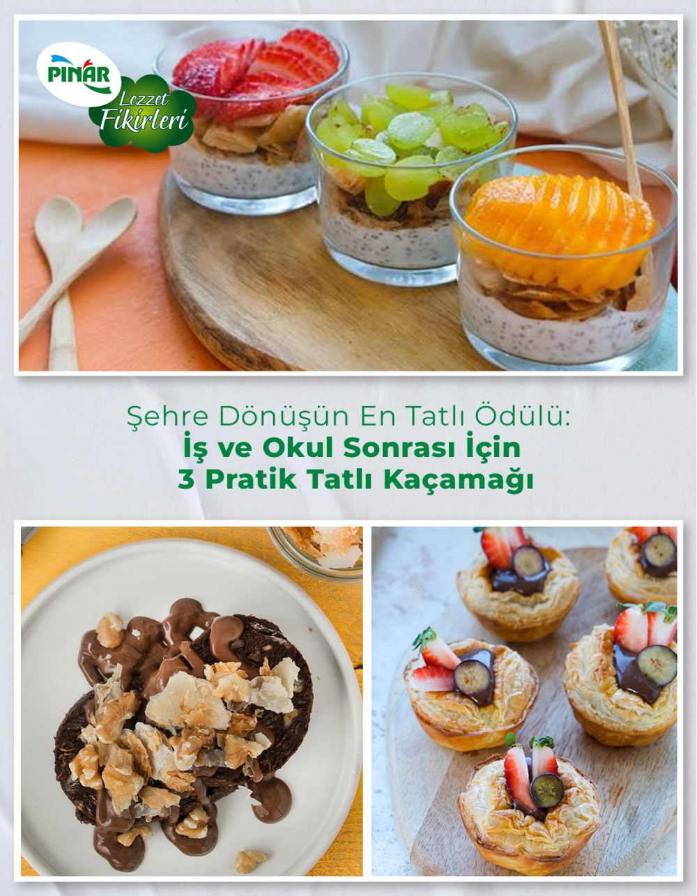 Şehre Dönüşün En Tatlı Ödülü: İş ve Okul Sonrası İçin 3 Pratik Tatlı Kaçamağı