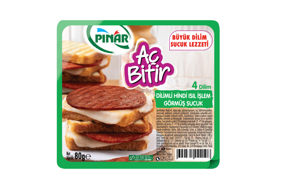 Pınar Aç Bitir Dilimli Hindi Sucuk