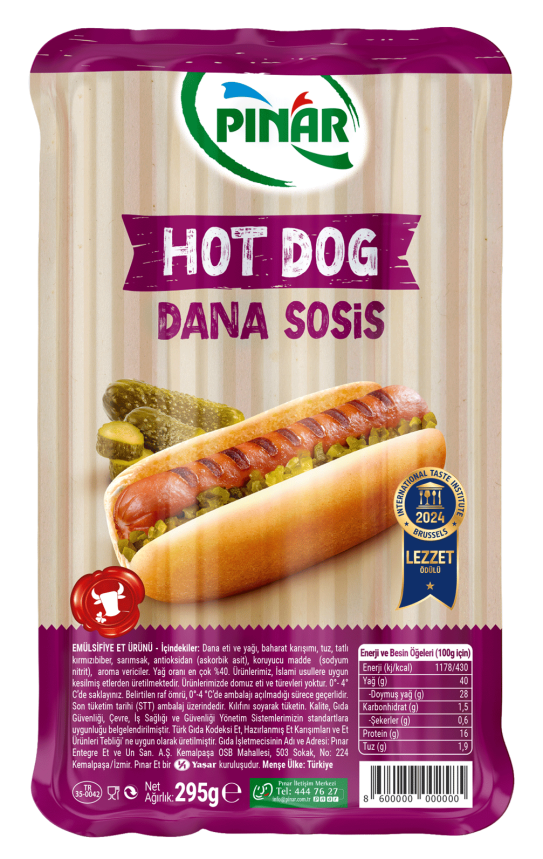 Pınar Dana Hotdog Sosis