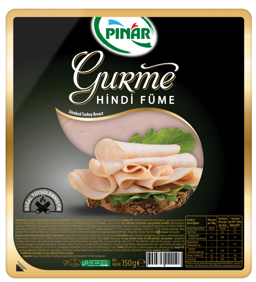 Pınar Gurme Hindi Göğüs Füme