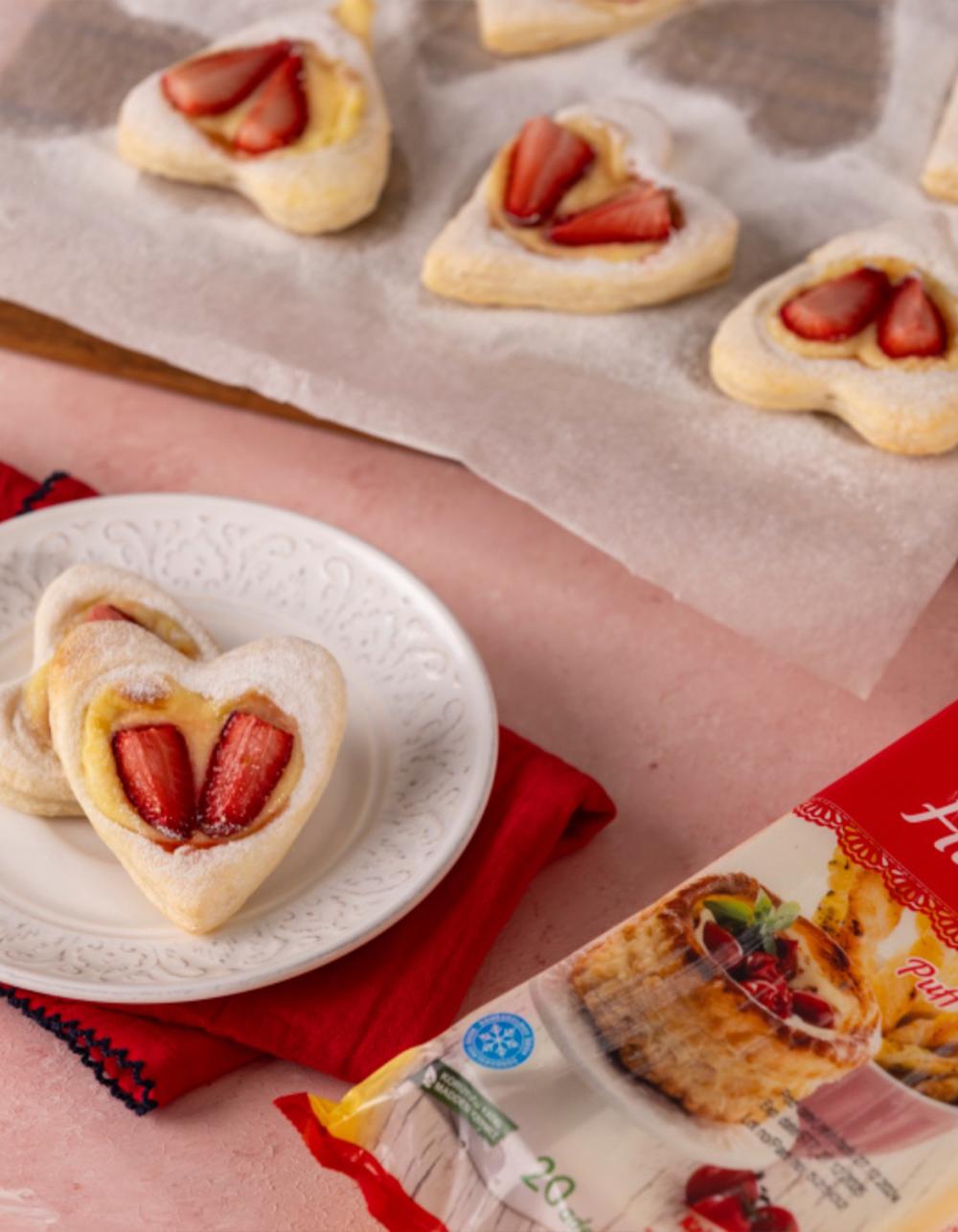 Kremalı Kalp Milföy